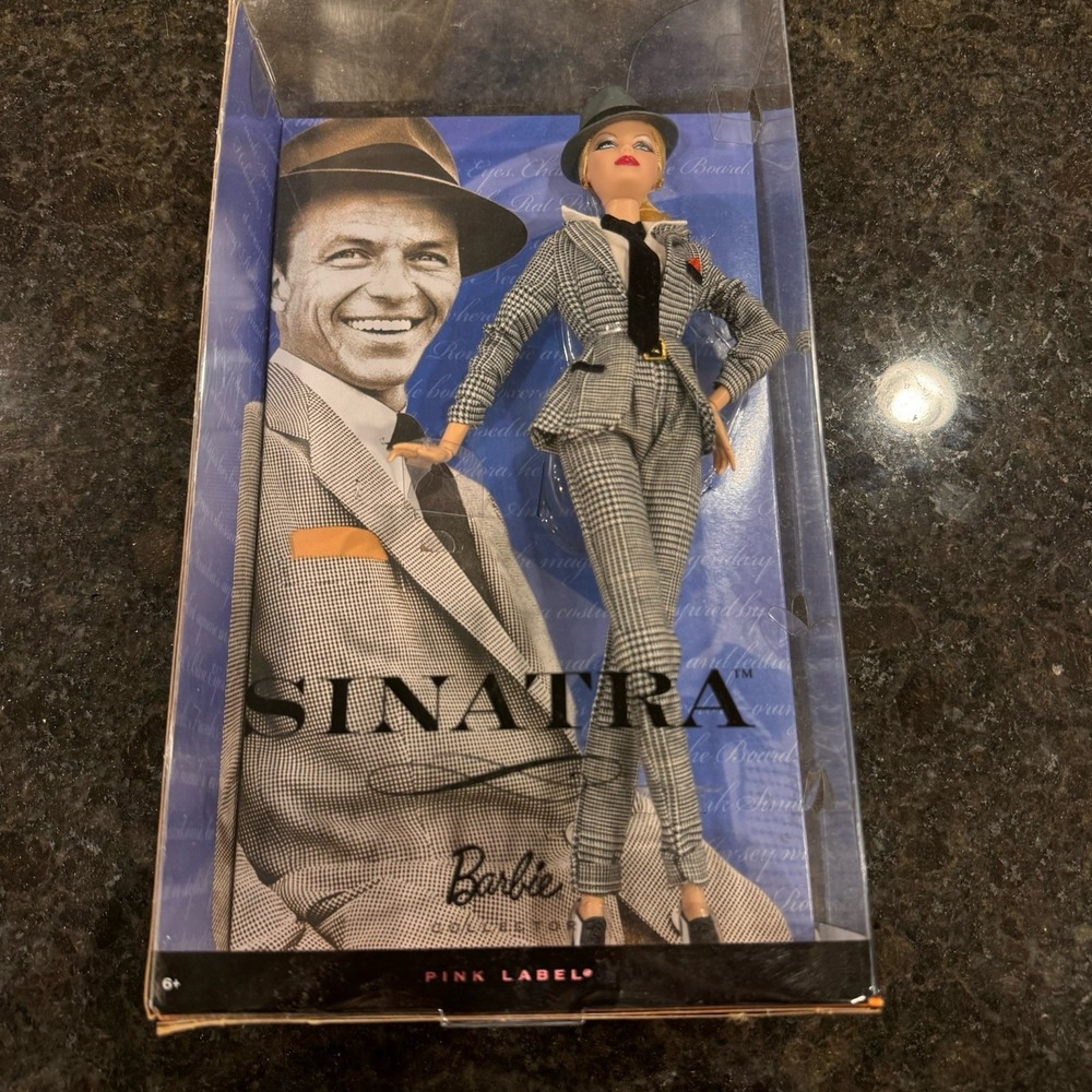 Mattel Barbie Collector Pink Label Frank Sinatra Celebrity Doll Non-Mint Box